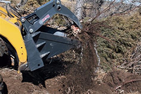 skid steer stump grapple|virnig stump bucket.